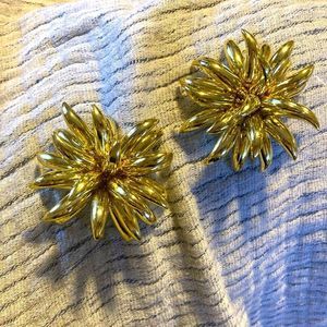 Bold and vintage clip on earrings